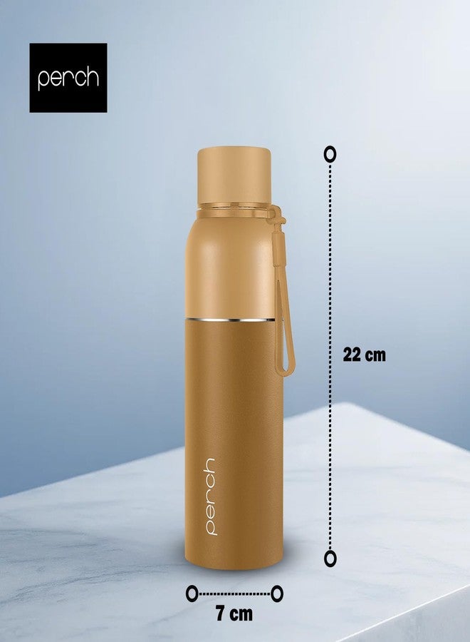 PERCH Zenith ISI Certified Hot and Cold Steel Water Bottle 560ml, Vacuum Insulated Flask for Adults | BPA-Free, Leakproof | Easy to Carry Bottle for Office, Gym, School - Image 3